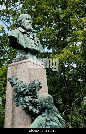 Frankreich, Vogesen, Plombieres les Bains, Louis Français Denkmal Stockfoto