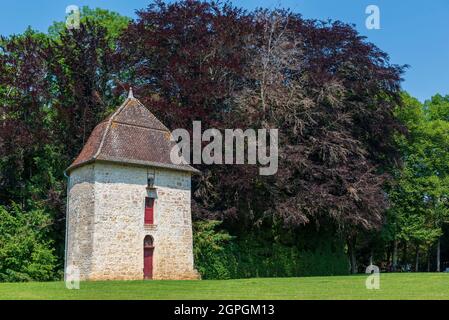 Frankreich, Haute Saone, Ray sur Saone, Ray sur Saone Schloss, alter Turm Stockfoto