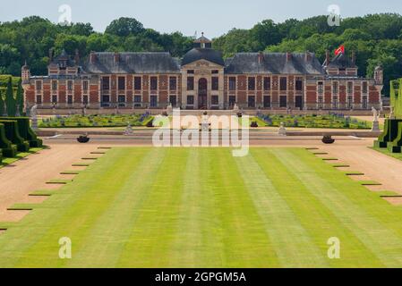 France, Eure, Sainte opportune du Bosc, Castle und Battlefield Garden von dem Innenarchitekten Jacques Garcia Stockfoto