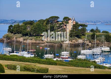 Frankreich, Ile et Vilaine, Cote d'Emeraude (Smaragdküste), Saint Briac sur Mer, le Essay, Le Essay Castle Stockfoto