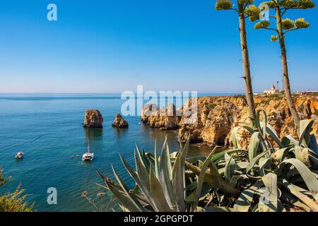 Portugal, Algarve, Lagos, Ponte da Piedade Stockfoto