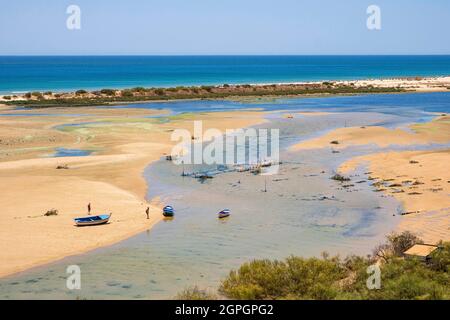 Portugal, Algarve, Tavira, Naturpark Ria Formosa, Strand Cacela Velha Stockfoto