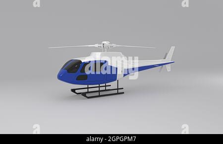 Toy Helicopter in 3D gerendert Illustration Stockfoto