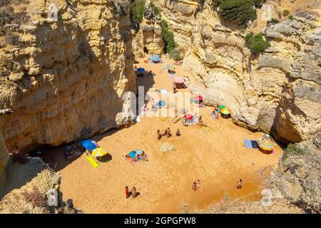 Portugal, Algarve, Albufeira, Evaristo, Praia da Ponta Pequena Stockfoto