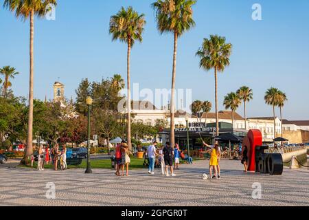 Portugal, Algarve, Faro, die Altstadt, die Marina Stockfoto