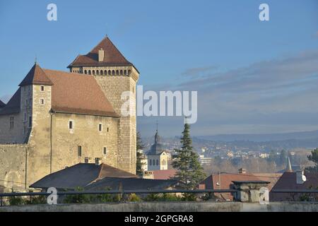 Frankreich, Haute-Savoie (74), Annecy, die Altstadt und das Musée-Château Stockfoto