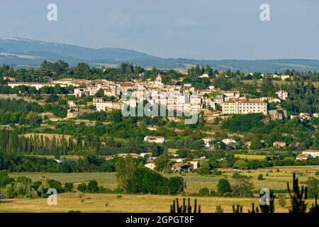 Frankreich, Vaucluse, Sault Bezirk, Sault Dorfübersicht Stockfoto