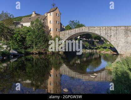 Frankreich, Lozere, Le Pont-de-Montvert, Nationalpark Cevennes Stockfoto