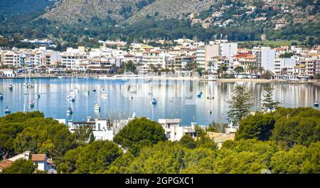 Port de Pollensa, Mallorca Stockfoto