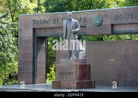 Lenin-Statue in Chisinau in Moldawien Stockfoto