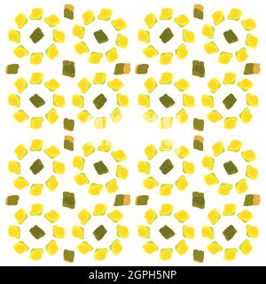 Hintergrundmuster mit goldenem geometrischem Muster. Design für Fliesen Stock Vektor