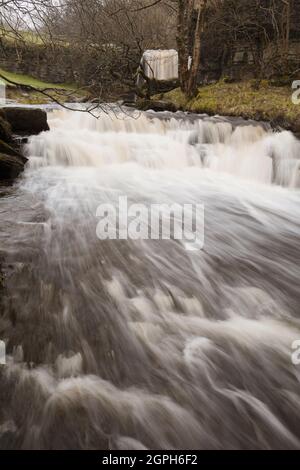 East Gill Force Wasserfälle in der Nähe von Keld, in den Yorkshire Dales Stockfoto