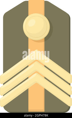 Symbol für Schulterträger im Cartoon-Stil Stock Vektor