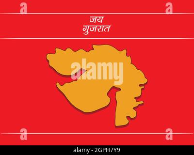 Hintergrund Zum Gujarat-Tag Stock Vektor