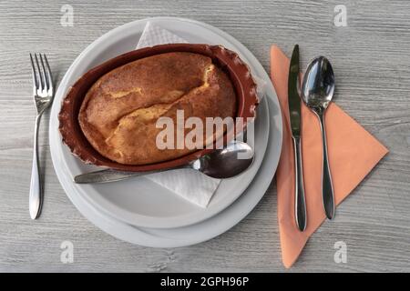 Traditionelles Gericht Strukli aus Hrvatsko Zagorje, Kroatien Stockfoto