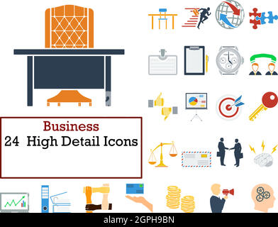 Business Icon-Set Stock Vektor