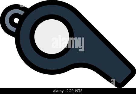 American Football Whistle-Ikone Stock Vektor