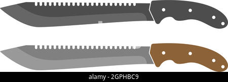 Vektorvorlage für das Design des Messersymbols Stock Vektor