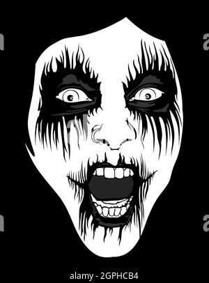 Make-Up Für Leichenfarbe Stock Vektor