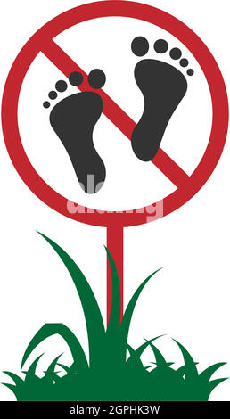 Natural Grass Icon Logo Design Vektor Vorlage Stock Vektor