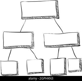 Tabelle Infografik, Hand-Stil Stock Vektor