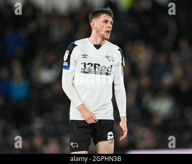 Max Bird #8 von Derby County während des Spiels Stockfoto