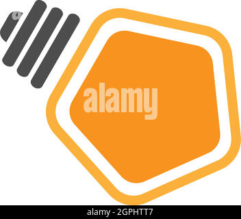 Glühlampe Lampe Idea Logo Symbol Stock Vektor