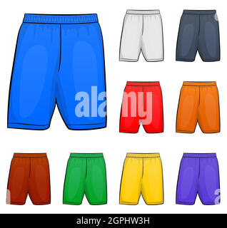 Vector kurze Clipart-Set-Design Stock Vektor