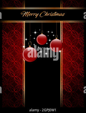 2022 elegante Merry Christmas Hintergrund mit Vintage nahtlose Tapete. Stock Vektor