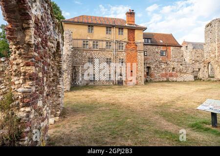 Überreste von Leiston Abbey, Leiston, Suffolk, England Stockfoto