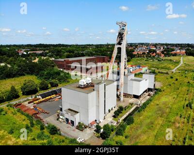 Zeche Hugo, Schacht 2 in Gelsenkirchen Stockfoto