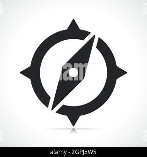 Vektorkompass Symbol isoliertes Design Stock Vektor