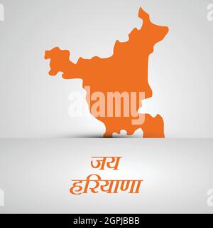 Haryana Day Indischer Staatshintergrund Stock Vektor