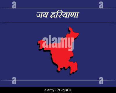 Haryana Day Indischer Staatshintergrund Stock Vektor