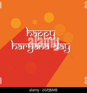 Haryana Day Indischer Staatshintergrund Stock Vektor