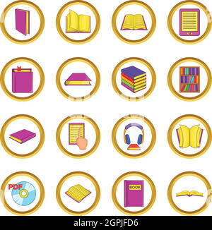 Bücher-Vektor-Set, Cartoon-Stil Stock Vektor