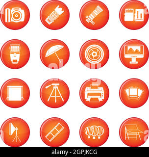 Foto-Studio-Symbole-Vektor-set Stock Vektor