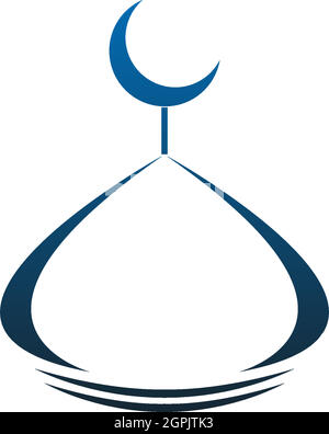 Islamisches Logo, Moschee Symbol Design Vektor Vorlage Stock Vektor