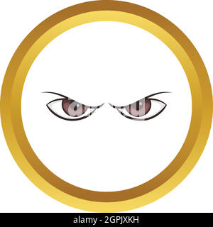 Zwei Augen beobachten Vektor icon Stock Vektor