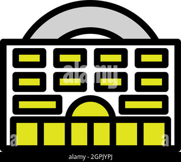 Symbol Für Das Casino-Gebäude Stock Vektor