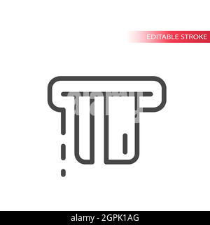 Vektorsymbol für Kreditkartenzahlung einfügen Stock Vektor