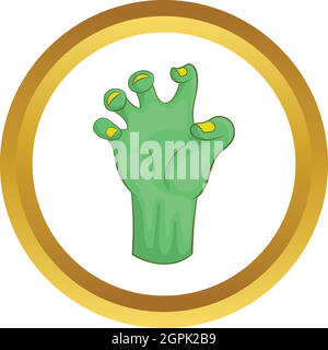 Zombie-Hand Vektor icon Stock Vektor