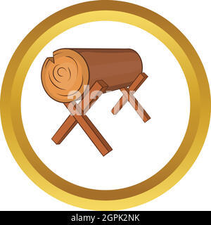Log stehen Vektor icon Stock Vektor