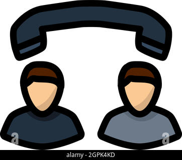 Symbol Für Telefongespräch Stock Vektor