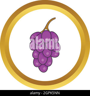 Bündel Weintrauben Vektor icon Stock Vektor