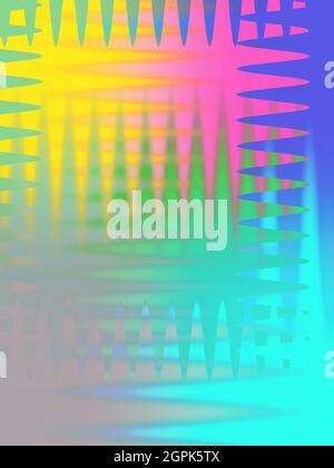 Eine abstrakte Wellig psychedelischen Hintergrundbild. Stockfoto
