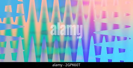 Eine abstrakte Wellig psychedelischen Hintergrundbild. Stockfoto