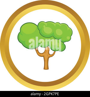 Grüner Baum Vektor icon Stock Vektor