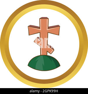 Grab Kreuz Vektor icon Stock Vektor