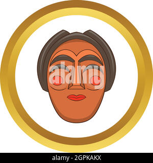 Koreanische Maskensymbol Vektor Stock Vektor